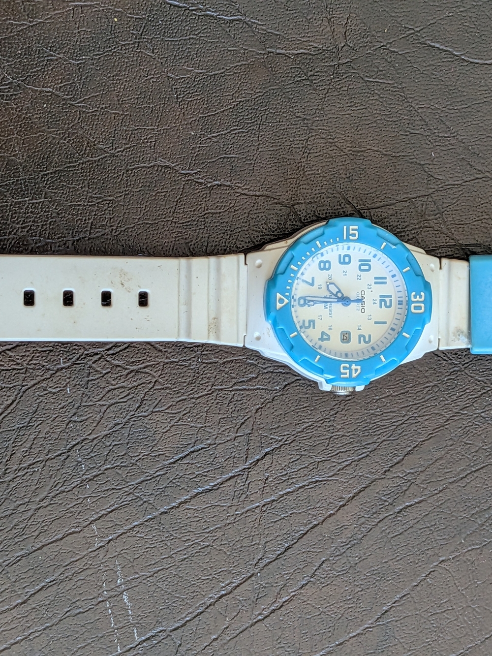 Casio Blue And White Watch